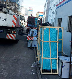 山西機電廠食堂廚房安裝運貨圖